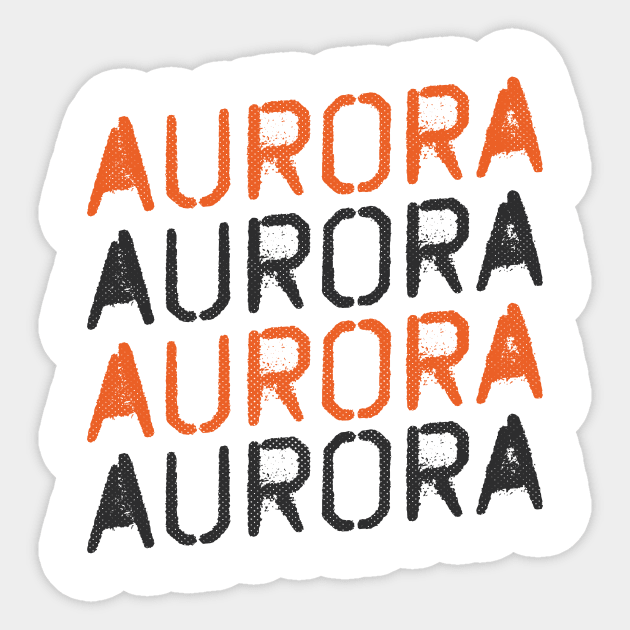 Aurora, Colorado - CO, Graffiti Text Sticker by thepatriotshop